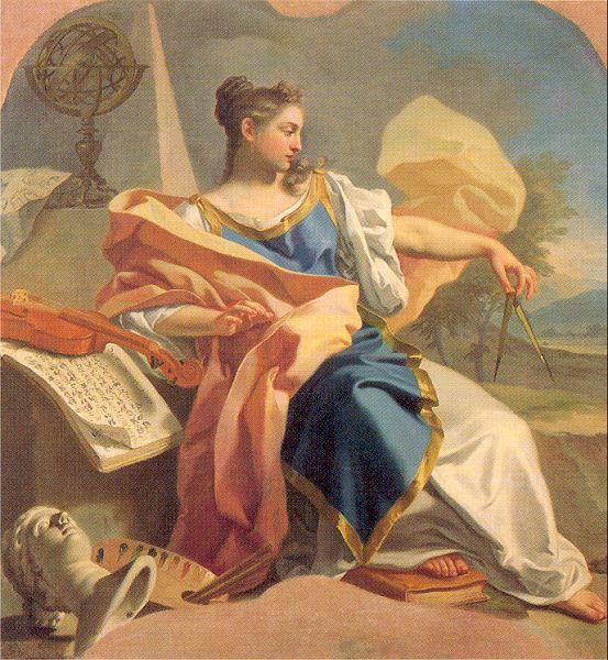Mura, Francesco de Allegory of the Arts France oil painting art